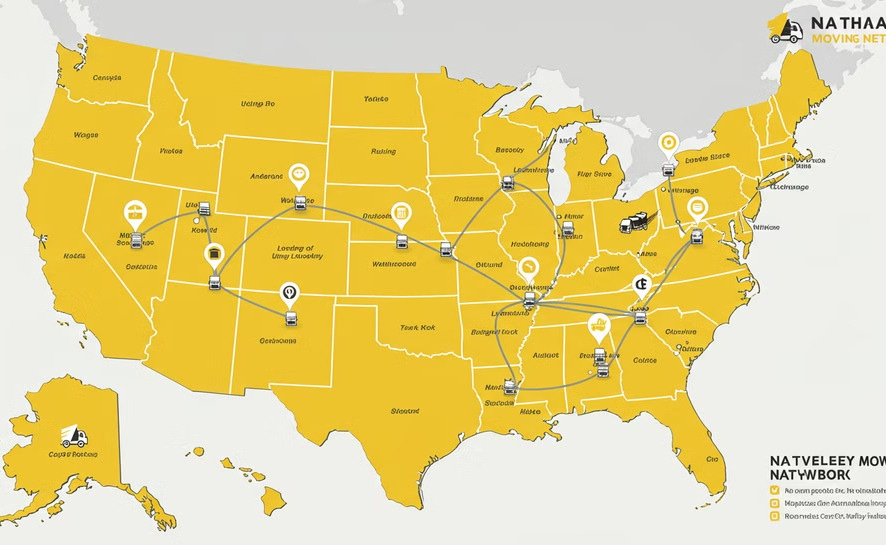 A map of the United States of America.
